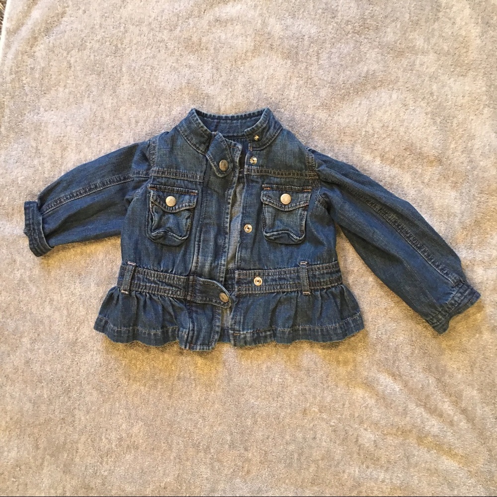 Baby gap jean jacket. Girls size 12-18 mos